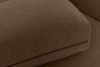 BLUME Modernes Ecksofa aus Chenille-Stoff links braun braun - Foto 9