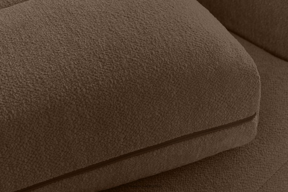 BLUME Modernes Ecksofa aus Chenille-Stoff links braun braun - Foto 8