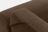 BLUME Modernes Ecksofa aus Chenille-Stoff links braun braun - Foto 12