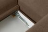 BLUME Modernes Ecksofa aus Chenille-Stoff links braun braun - Foto 15