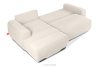 BLUME Modernes Ecksofa aus Chenille-Stoff links ecru ecru - Foto 5