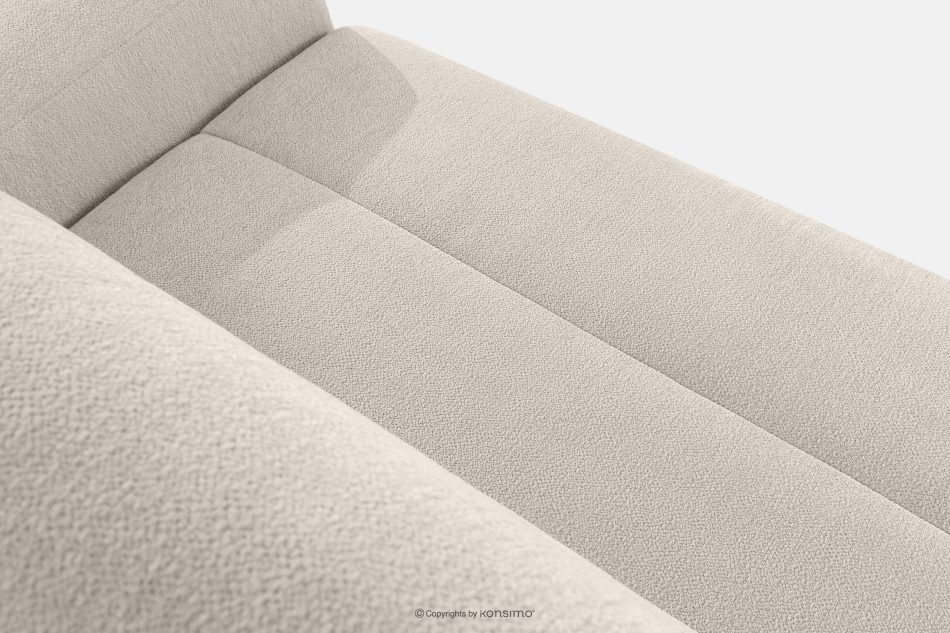 BLUME Modernes Ecksofa aus Chenille-Stoff links ecru ecru - Foto 5