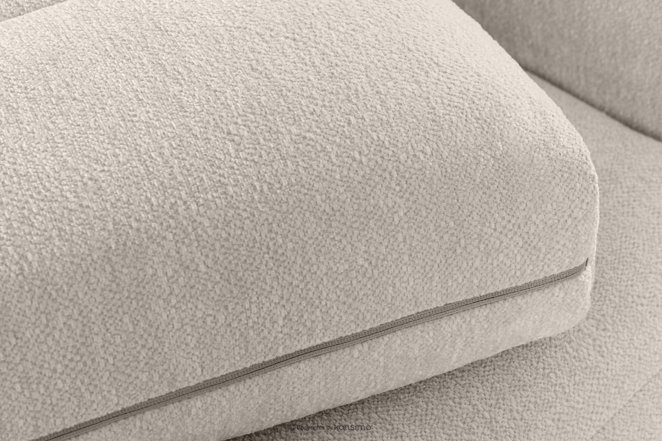 BLUME Modernes Ecksofa aus Chenille-Stoff links ecru ecru - Foto 8