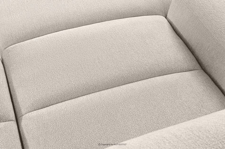 BLUME Modernes Ecksofa aus Chenille-Stoff links ecru ecru - Foto 9