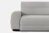 BLUME Modernes Ecksofa aus Chenille-Stoff rechts hellgrau hellgrau - Foto 7