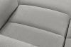 BLUME Modernes Ecksofa aus Chenille-Stoff rechts hellgrau hellgrau - Foto 10
