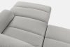 BLUME Modernes Ecksofa aus Chenille-Stoff rechts hellgrau hellgrau - Foto 11