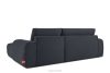 BLUME Modernes Ecksofa aus Chenille-Stoff rechts graphit graphit - Foto 4