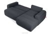 BLUME Modernes Ecksofa aus Chenille-Stoff rechts graphit graphit - Foto 5