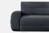 BLUME Modernes Ecksofa aus Chenille-Stoff rechts graphit graphit - Foto 7