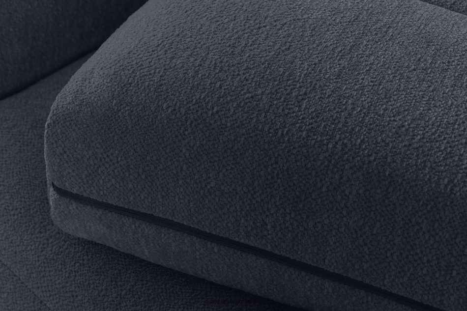BLUME Modernes Ecksofa aus Chenille-Stoff rechts graphit graphit - Foto 8