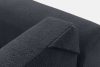 BLUME Modernes Ecksofa aus Chenille-Stoff rechts graphit graphit - Foto 12