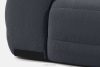 BLUME Modernes Ecksofa aus Chenille-Stoff rechts graphit graphit - Foto 16