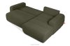 BLUME Modernes Ecksofa aus Chenille-Stoff rechts dunkelgrün dunkelgrün - Foto 5
