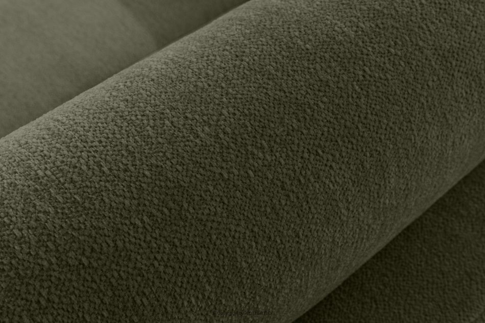 BLUME Modernes Ecksofa aus Chenille-Stoff rechts dunkelgrün dunkelgrün - Foto 7