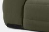 BLUME Modernes Ecksofa aus Chenille-Stoff rechts dunkelgrün dunkelgrün - Foto 16