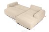BLUME Modernes Ecksofa aus Chenille-Stoff rechts cremefarben cremefarbe - Foto 5