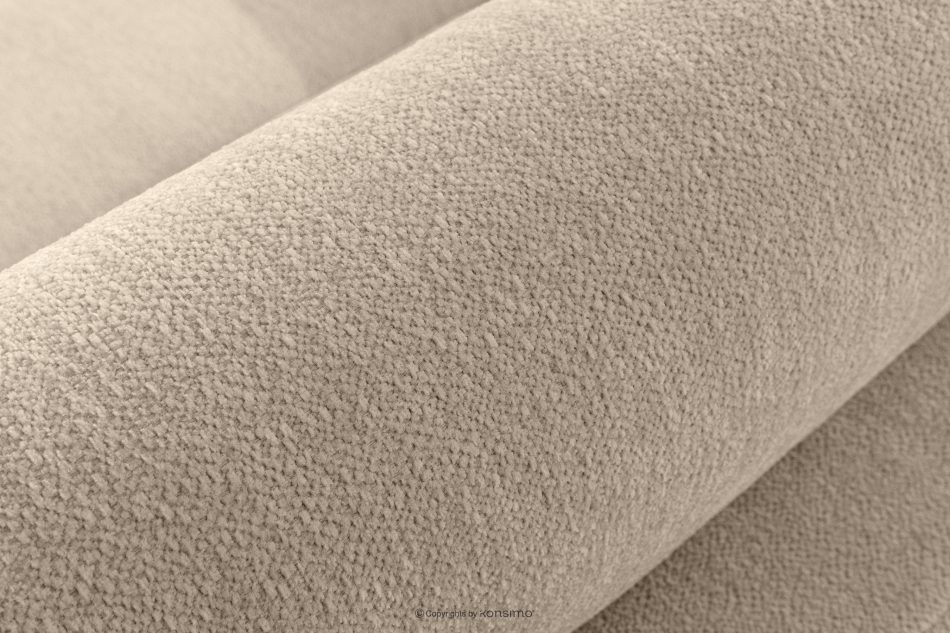 BLUME Modernes Ecksofa aus Chenille-Stoff rechts cremefarben cremefarbe - Foto 7