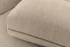 BLUME Modernes Ecksofa aus Chenille-Stoff rechts cremefarben cremefarbe - Foto 9