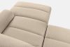 BLUME Modernes Ecksofa aus Chenille-Stoff rechts cremefarben cremefarbe - Foto 11