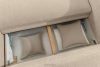 BLUME Modernes Ecksofa aus Chenille-Stoff rechts cremefarben cremefarbe - Foto 14