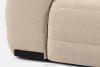 BLUME Modernes Ecksofa aus Chenille-Stoff rechts cremefarben cremefarbe - Foto 16