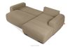 BLUME Modernes Ecksofa aus Chenille-Stoff rechts dunkelbeige dunkelbeige - Foto 5