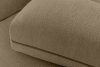 BLUME Modernes Ecksofa aus Chenille-Stoff rechts dunkelbeige dunkelbeige - Foto 9