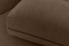 BLUME Modernes Ecksofa aus Chenille-Stoff rechts braun braun - Foto 9