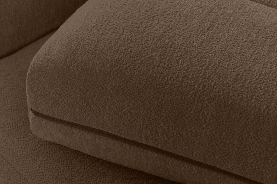 BLUME Modernes Ecksofa aus Chenille-Stoff rechts braun braun - Foto 8