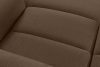 BLUME Modernes Ecksofa aus Chenille-Stoff rechts braun braun - Foto 10