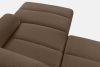 BLUME Modernes Ecksofa aus Chenille-Stoff rechts braun braun - Foto 11