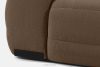 BLUME Modernes Ecksofa aus Chenille-Stoff rechts braun braun - Foto 16