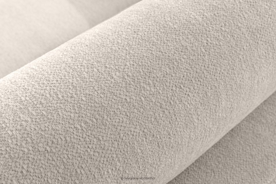 BLUME Modernes Ecksofa aus Chenille-Stoff rechts ecru ecru - Foto 7