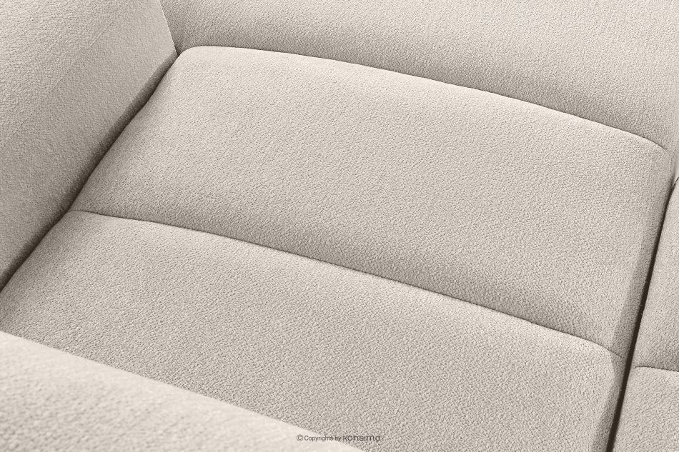 BLUME Modernes Ecksofa aus Chenille-Stoff rechts ecru ecru - Foto 9