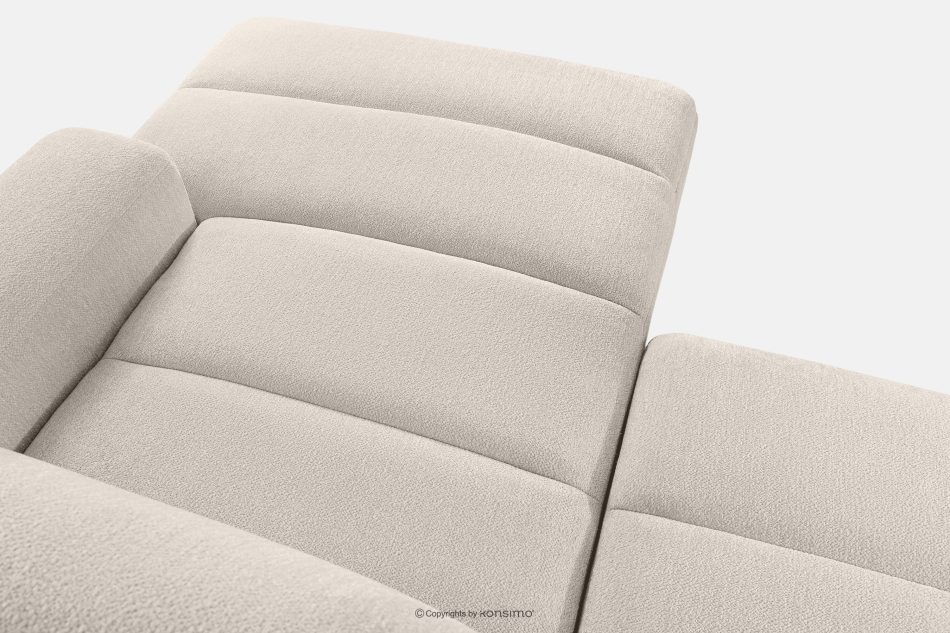 BLUME Modernes Ecksofa aus Chenille-Stoff rechts ecru ecru - Foto 10