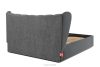 GIZO Polsterbett im Muschel-Design mit Bettkasten 160 cm dunkelgrau dunkelgrau - Foto 6