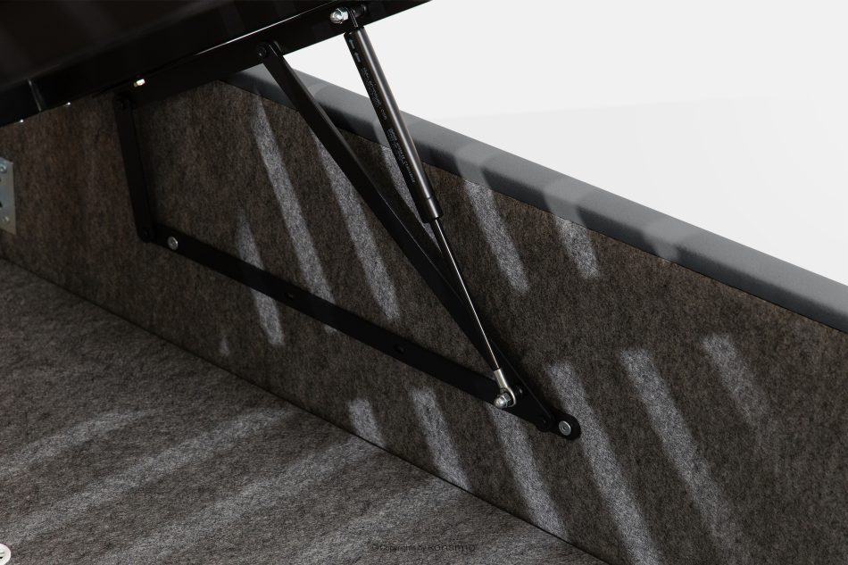 GIZO Polsterbett im Muschel-Design mit Bettkasten 160 cm dunkelgrau dunkelgrau - Foto 10