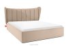 GIZO Polsterbett im Muschel-Design mit Bettkasten 160 cm hellbeige hellbeige - Foto 1