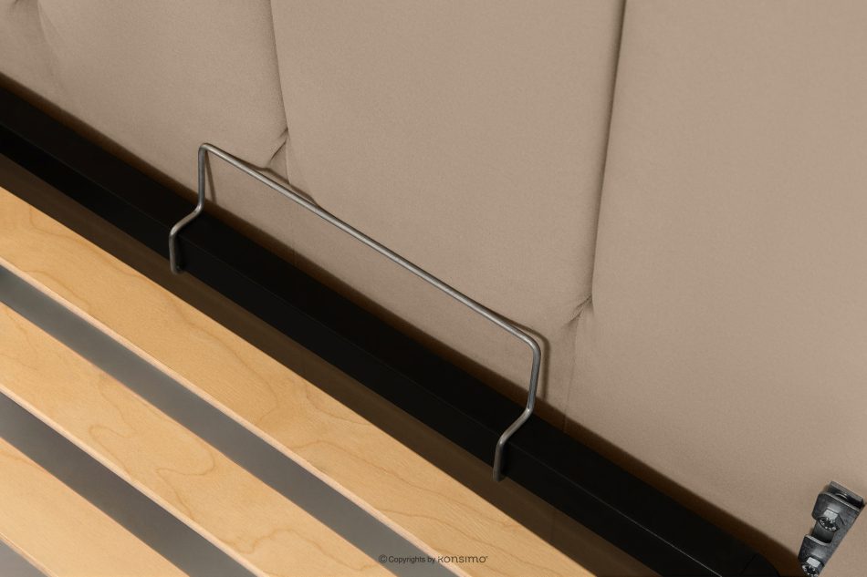 GIZO Polsterbett im Muschel-Design mit Bettkasten 160 cm hellbeige hellbeige - Foto 8
