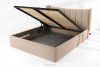 GIZO Polsterbett im Muschel-Design mit Bettkasten 160 cm hellbeige hellbeige - Foto 14