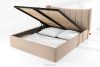 GIZO Polsterbett im Muschel-Design mit Bettkasten 160 cm hellbeige hellbeige - Foto 15
