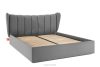 GIZO Polsterbett im Muschel-Design mit Bettkasten 180 cm hellgrau hellgrau - Foto 3