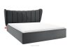 GIZO Polsterbett im Muschel-Design mit Bettkasten 180 cm dunkelgrau dunkelgrau - Foto 1