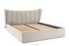 GIZO Polsterbett im Muschel-Design mit Bettkasten 180 cm cremefarben cremefarben - Foto 3