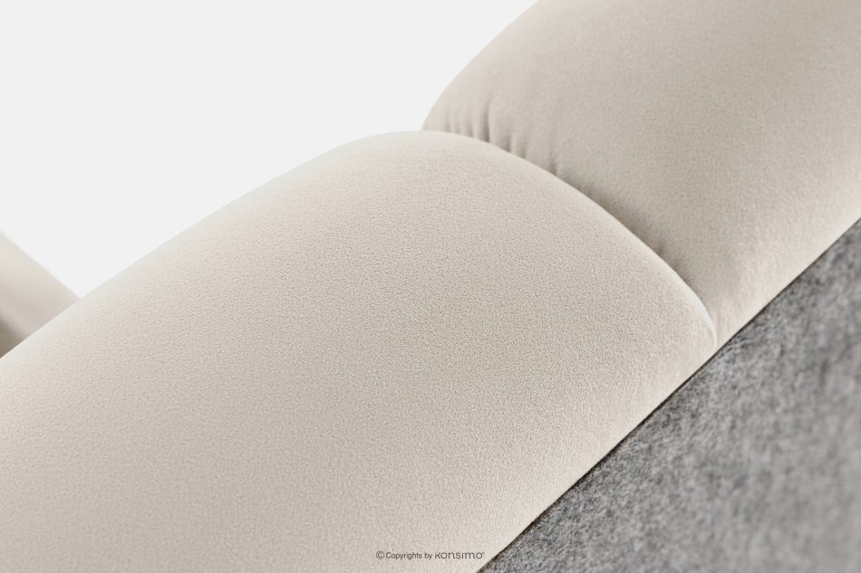 GIZO Polsterbett im Muschel-Design mit Bettkasten 180 cm cremefarben cremefarben - Foto 6