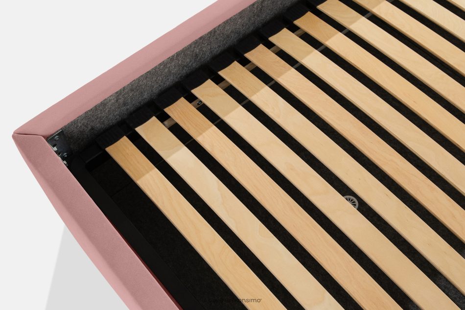 GIZO Polsterbett im Muschel-Design mit Bettkasten 180 cm rosa rosa - Foto 9