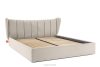 GIZO Polsterbett im Muschel-Design mit Bettkasten 200 cm cremefarben cremefarben - Foto 3