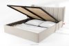 GIZO Polsterbett im Muschel-Design mit Bettkasten 200 cm cremefarben cremefarben - Foto 15