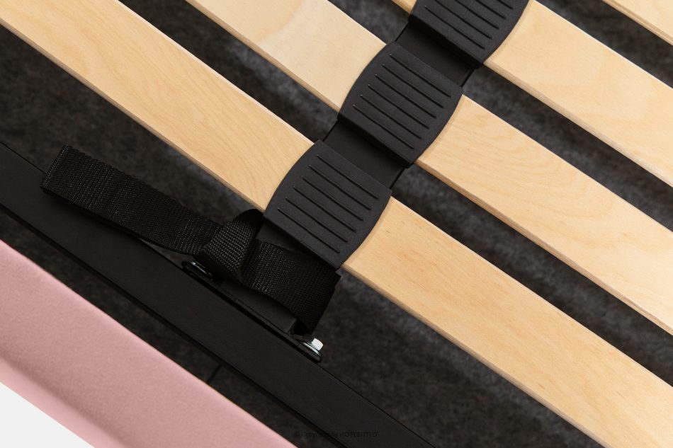 GIZO Polsterbett im Muschel-Design mit Bettkasten 200 cm rosa rosa - Foto 11